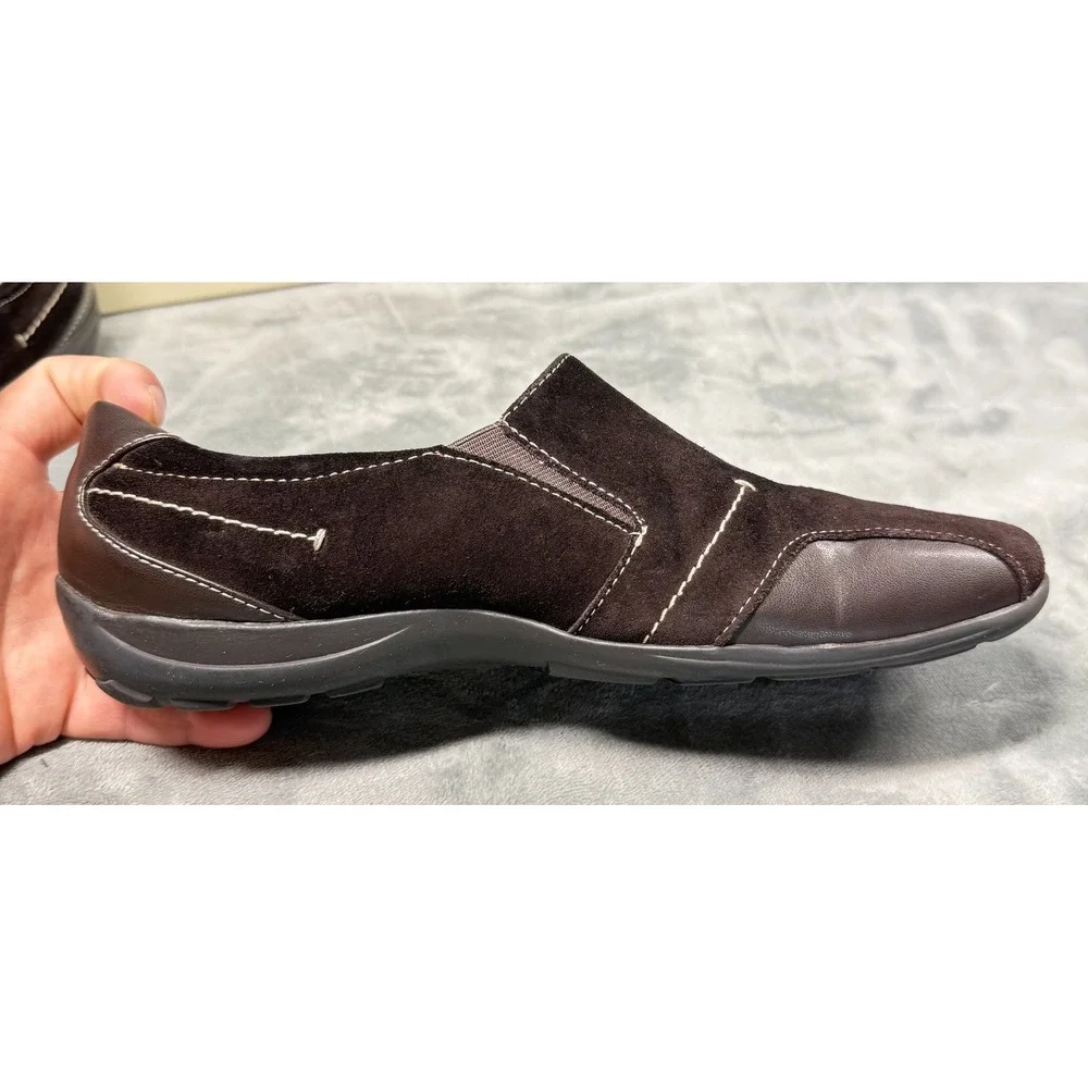 Natural Soul by Naturalizer Loafers Womens 10 Brown Suede Francis Comfort